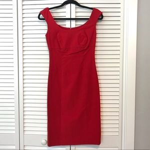 Vintage Guess Jeans Red Bodycon Dress, GUC, size 7